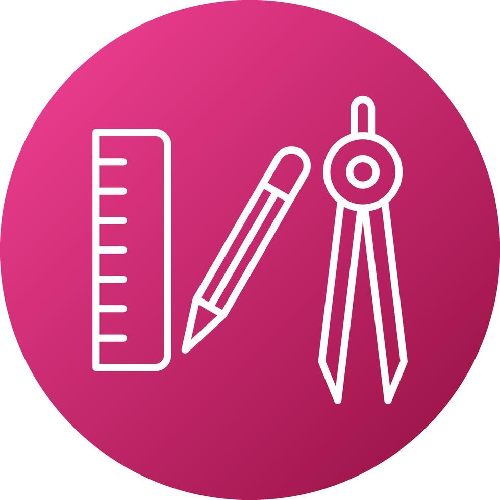 Mathematics Tools Icon Style vector