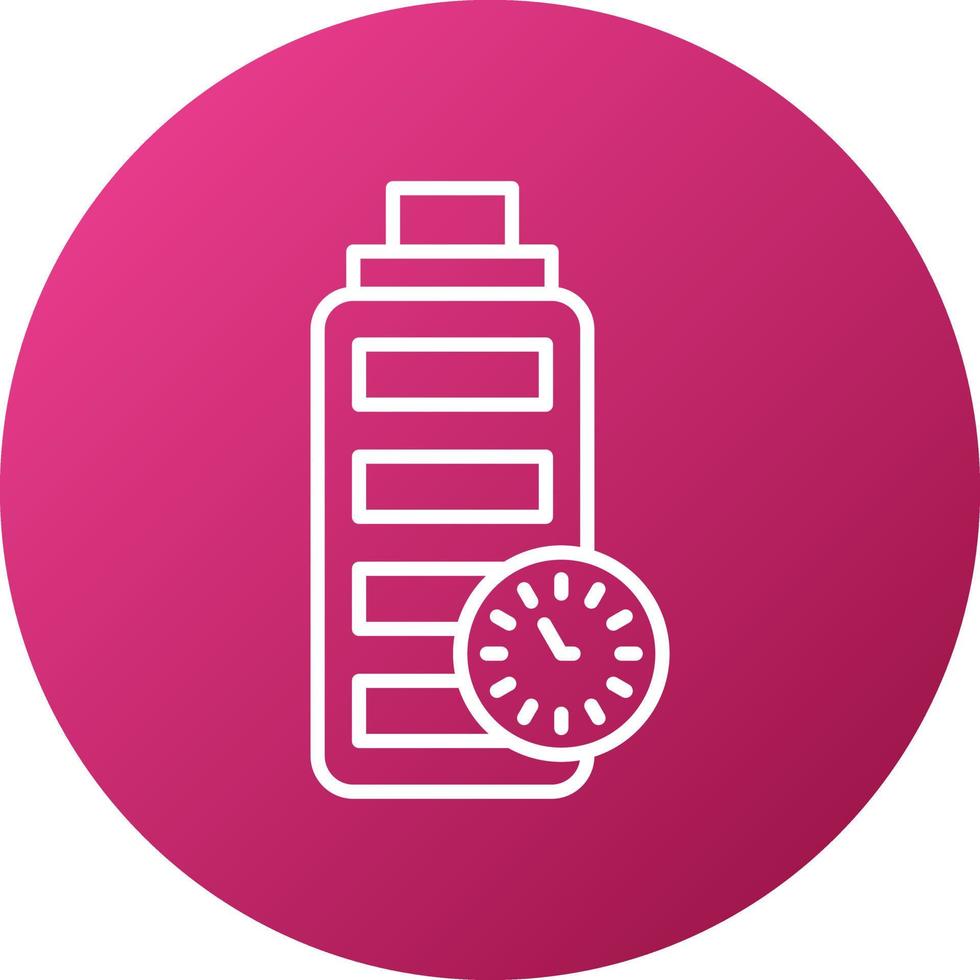 Battery Duration Icon Style vector