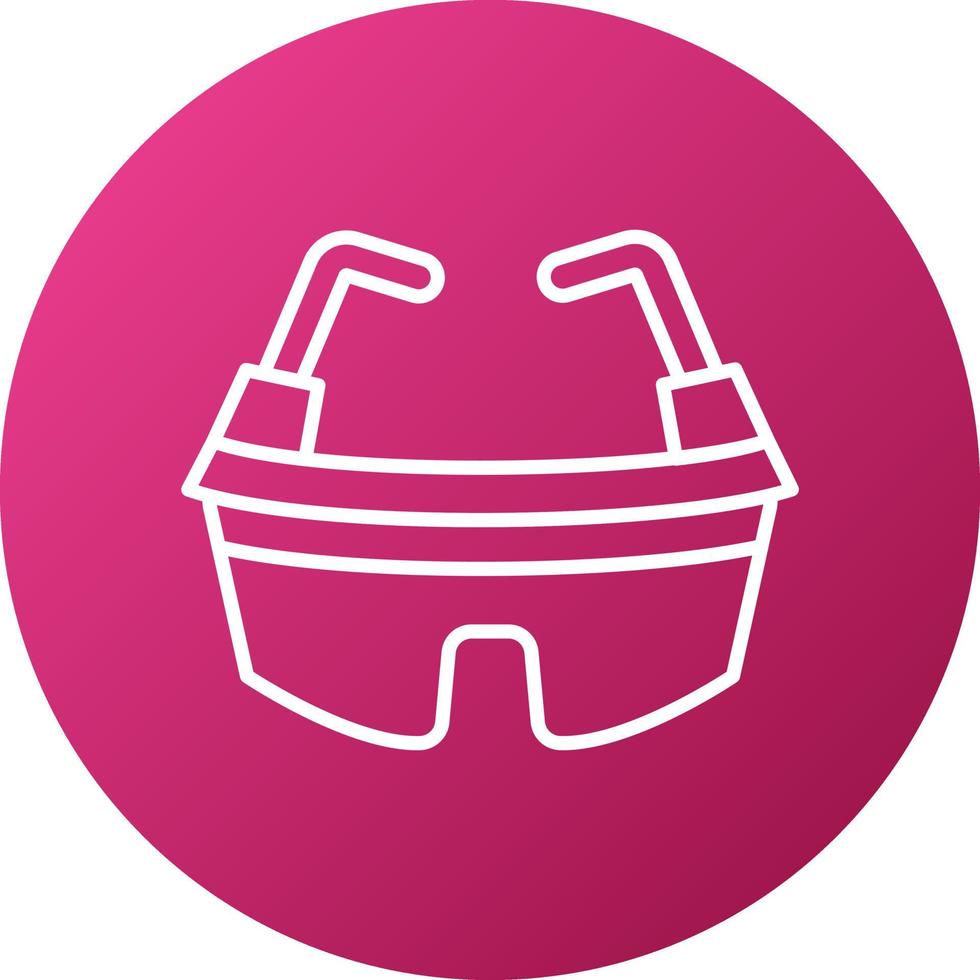 Protective Goggles Icon Style vector