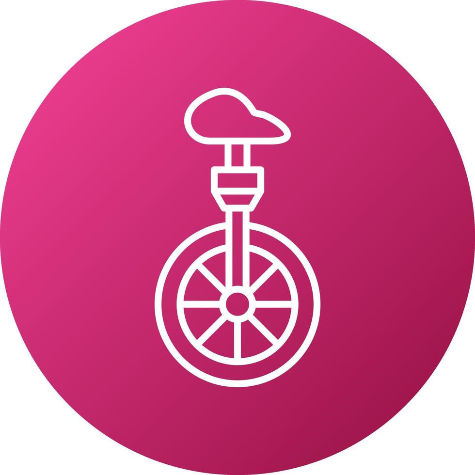 Monocycle Icon Style vector