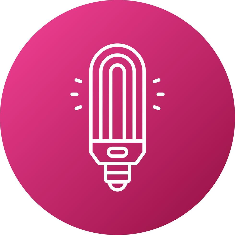 Neon Lamp Icon Style vector