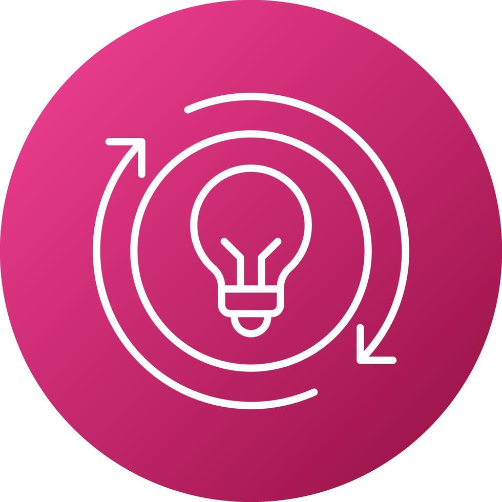 Light Usage Efficiency Icon Style vector