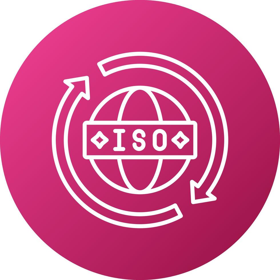 Iso Standards Icon Style vector