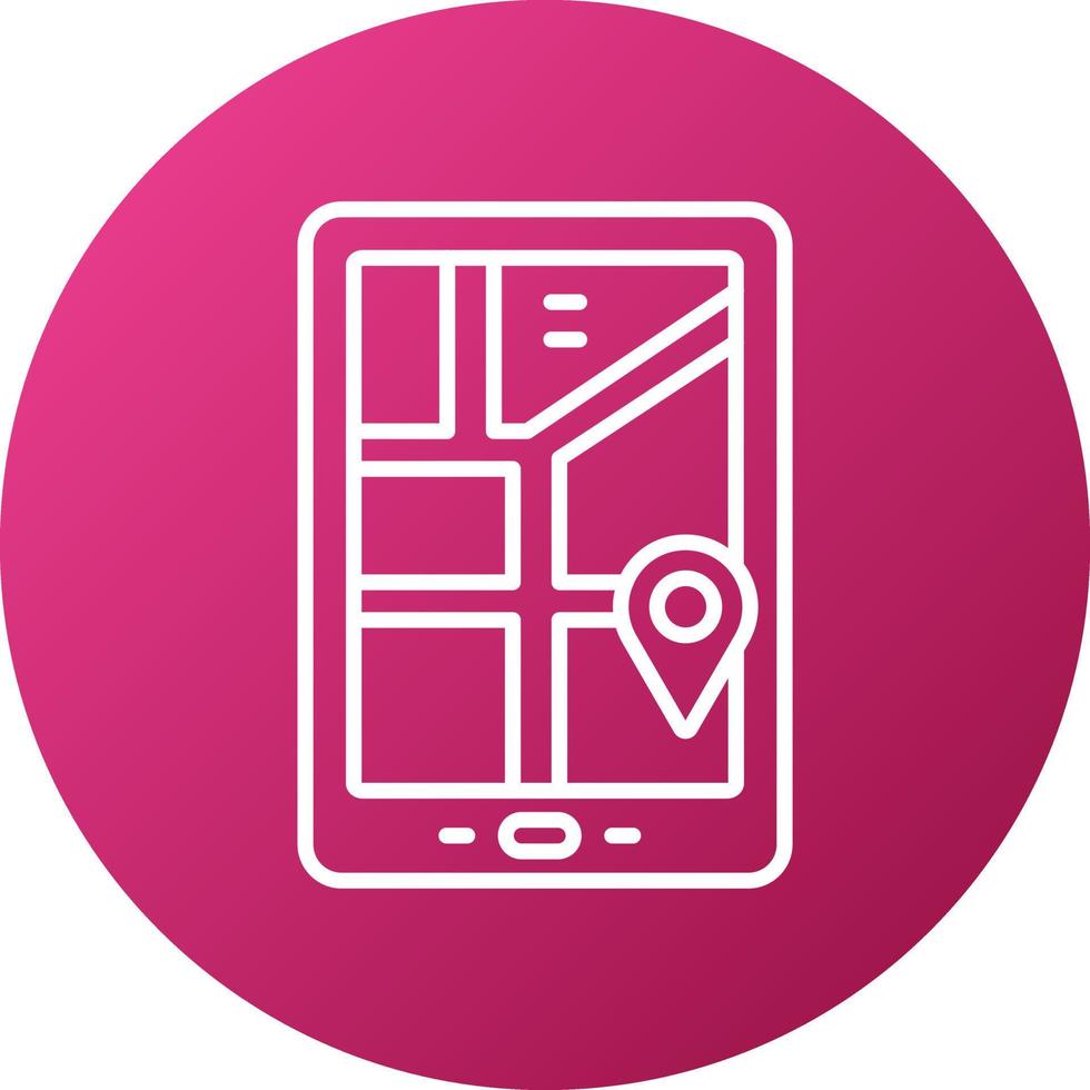 GPS Device Icon Style vector