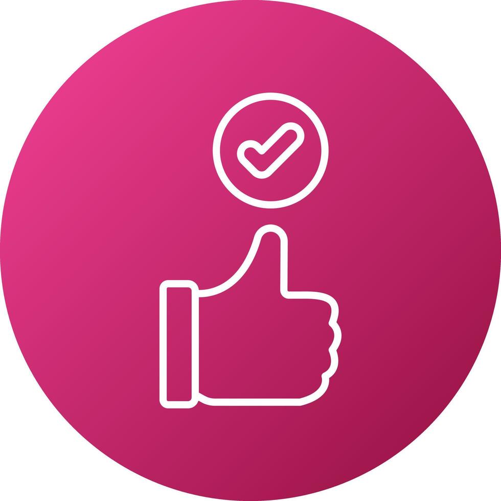 Thumbs Up Icon Style vector