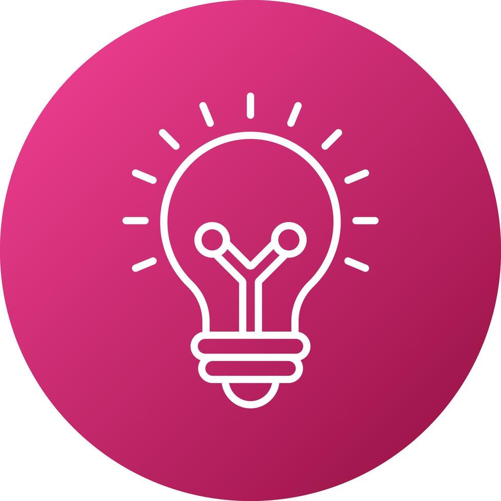 Edison Light Bulb Icon Style vector