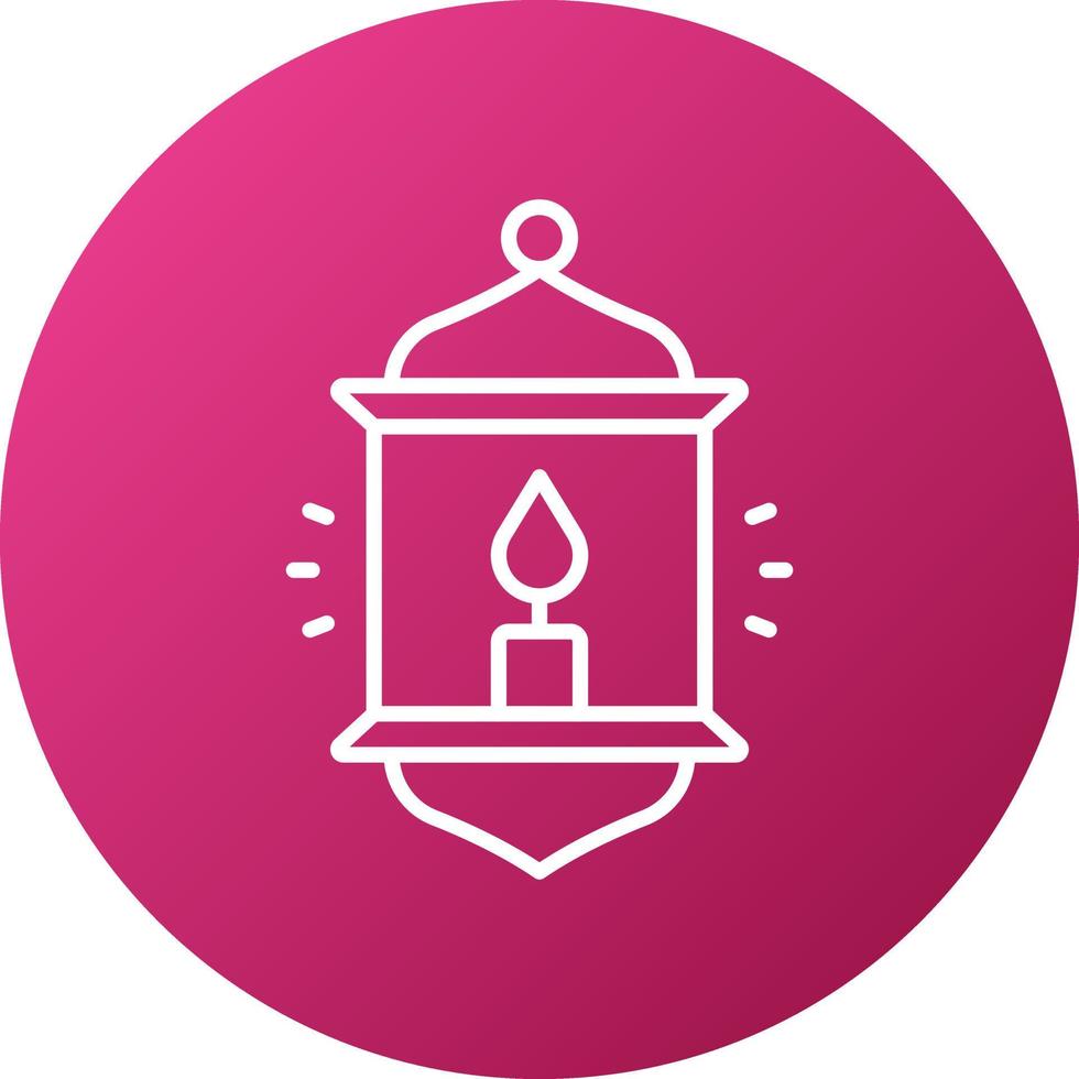 Camping Lamp Icon Style vector