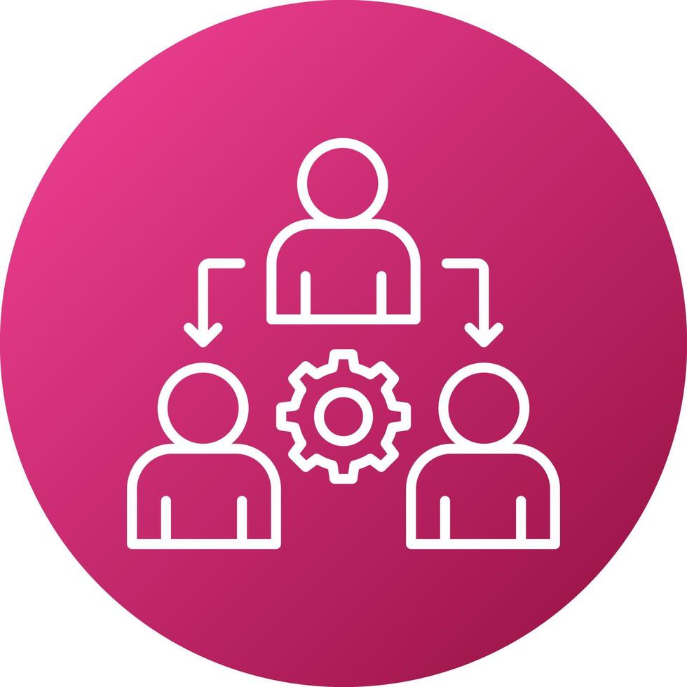 Delegate Icon Style vector