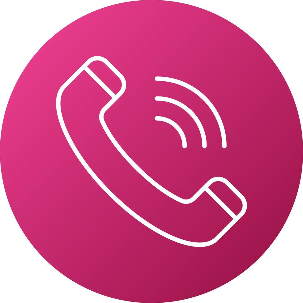 Phone Call Icon Style vector