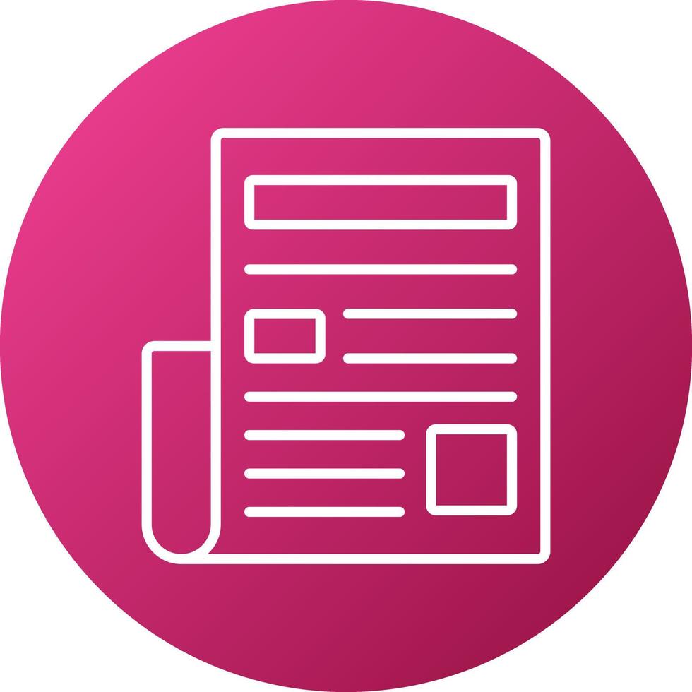 News Headline Icon Style vector