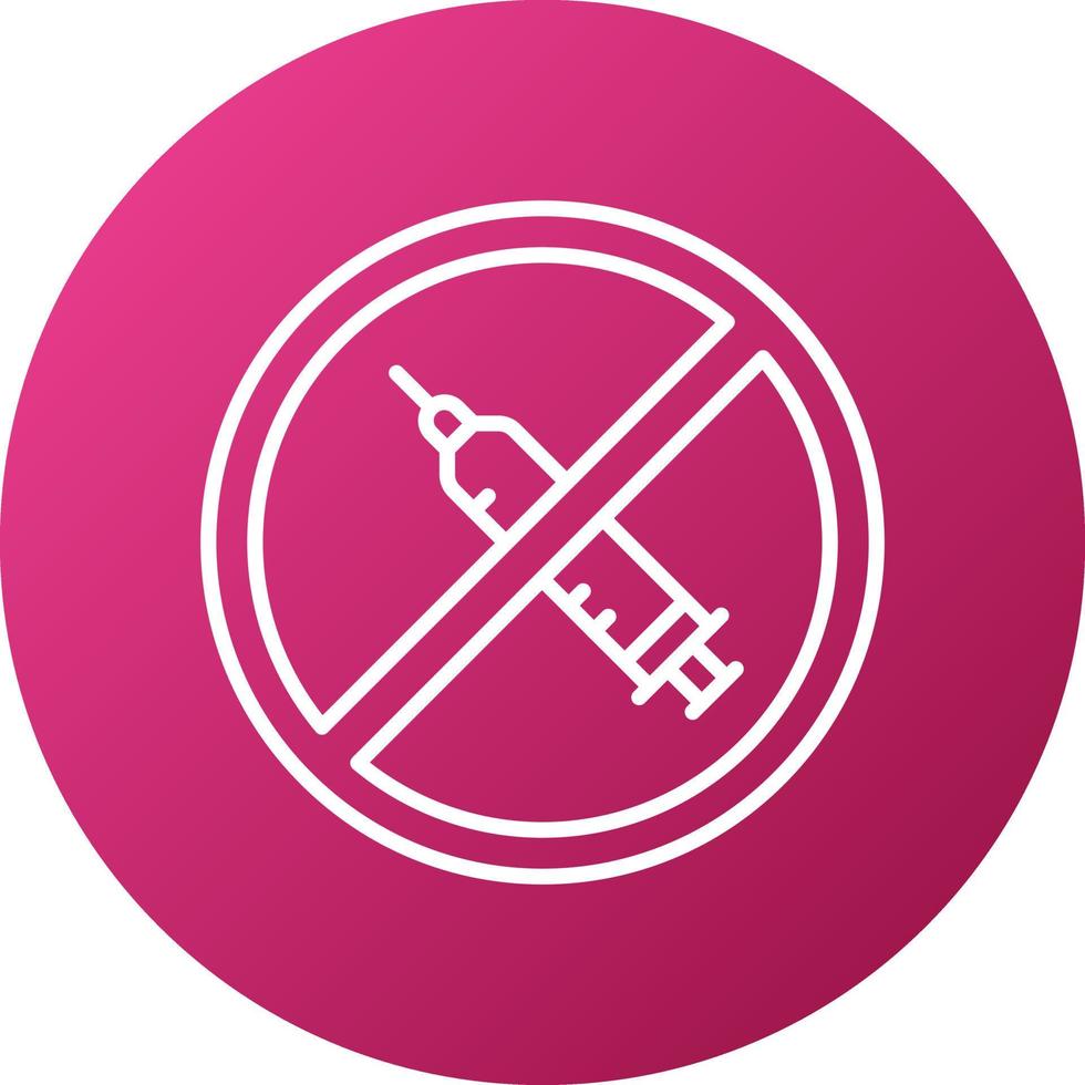 Anti Vaccination Icon Style vector