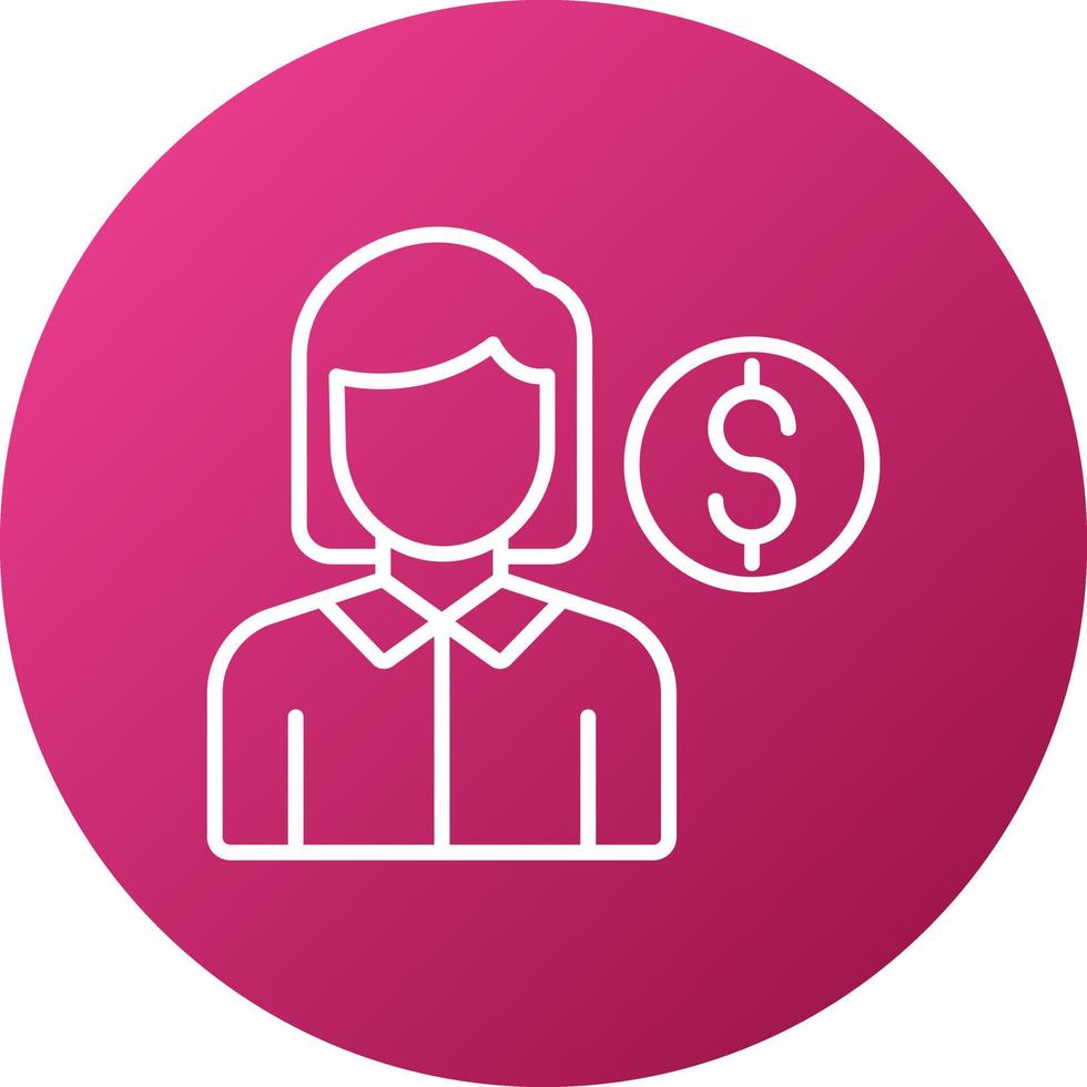 Junior Sales Rep Icon Style vector