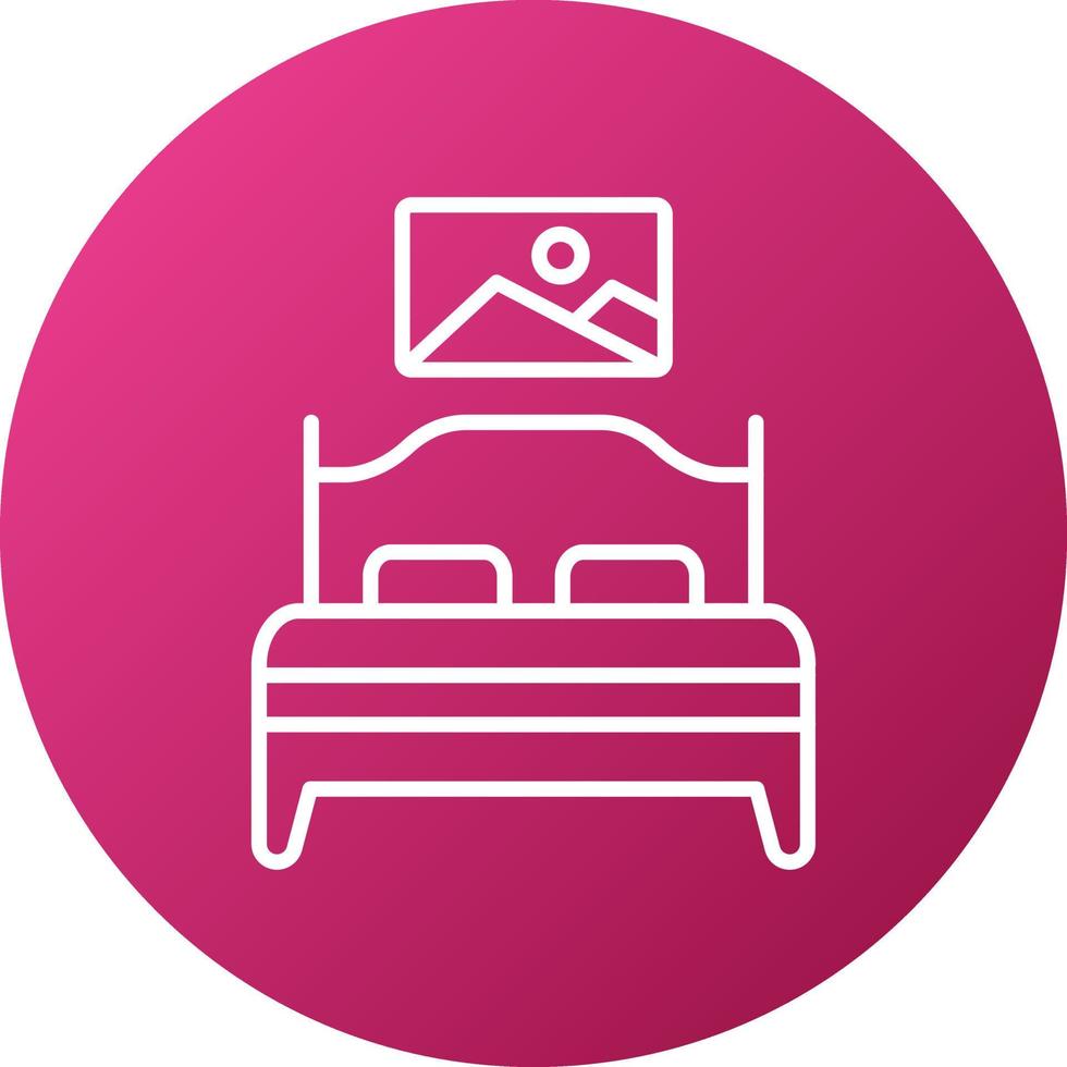 Bedroom Icon Style vector