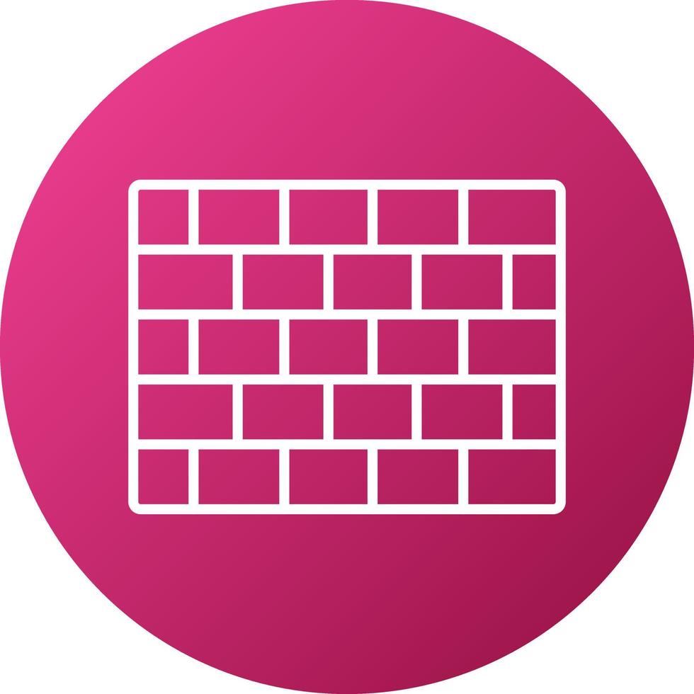 Brick Wall Icon Style vector