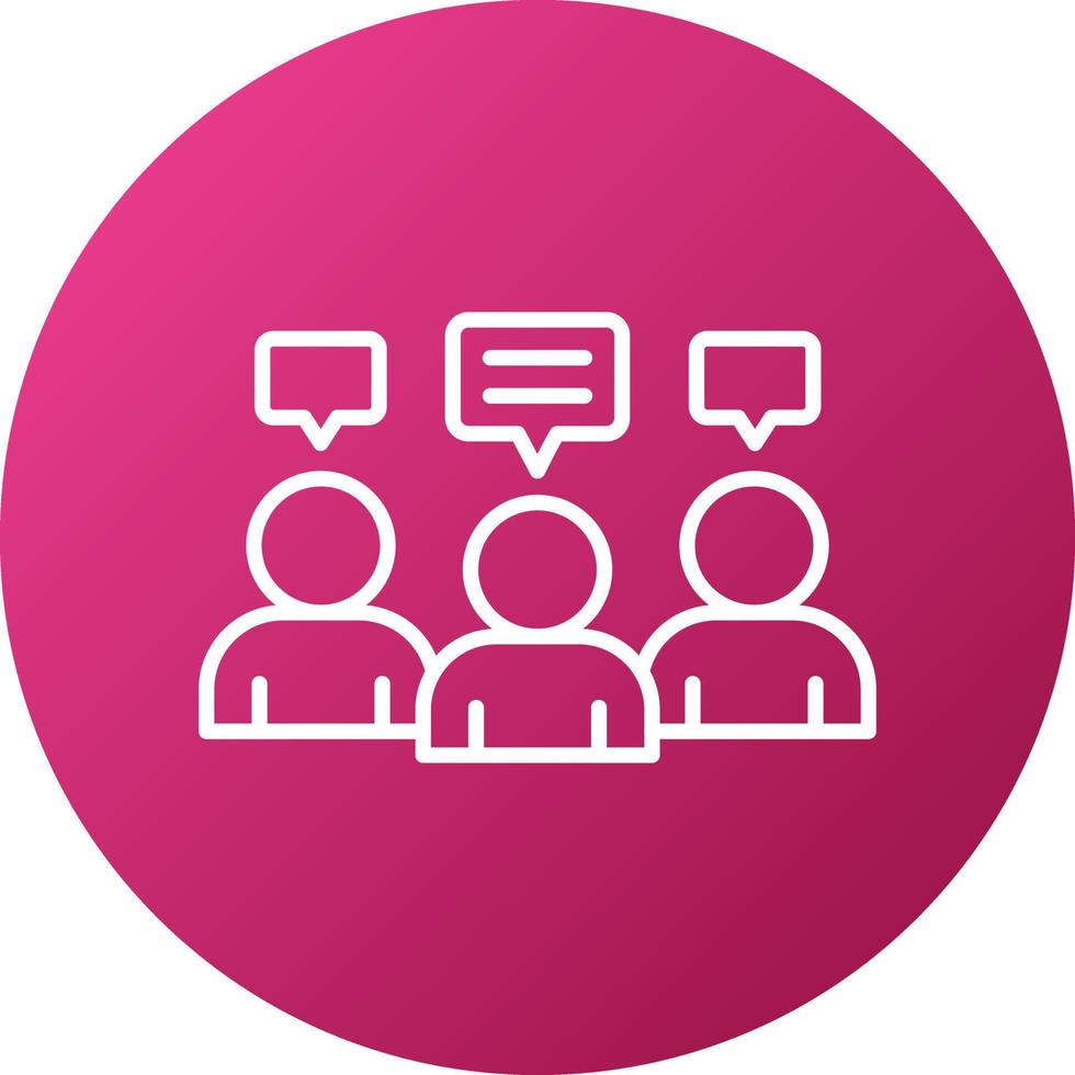 Internal Meeting Icon Style vector