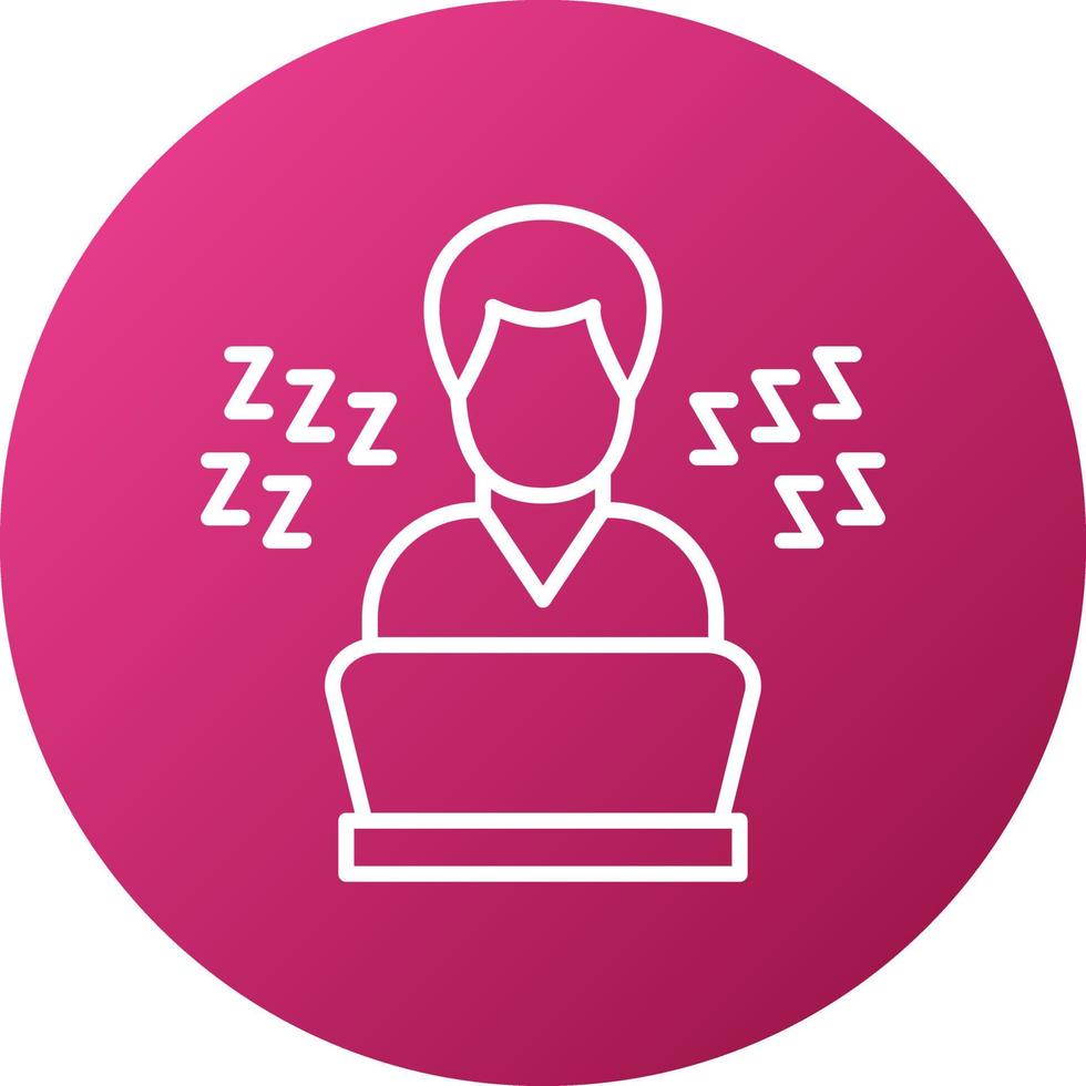 Lazy Work Icon Style vector