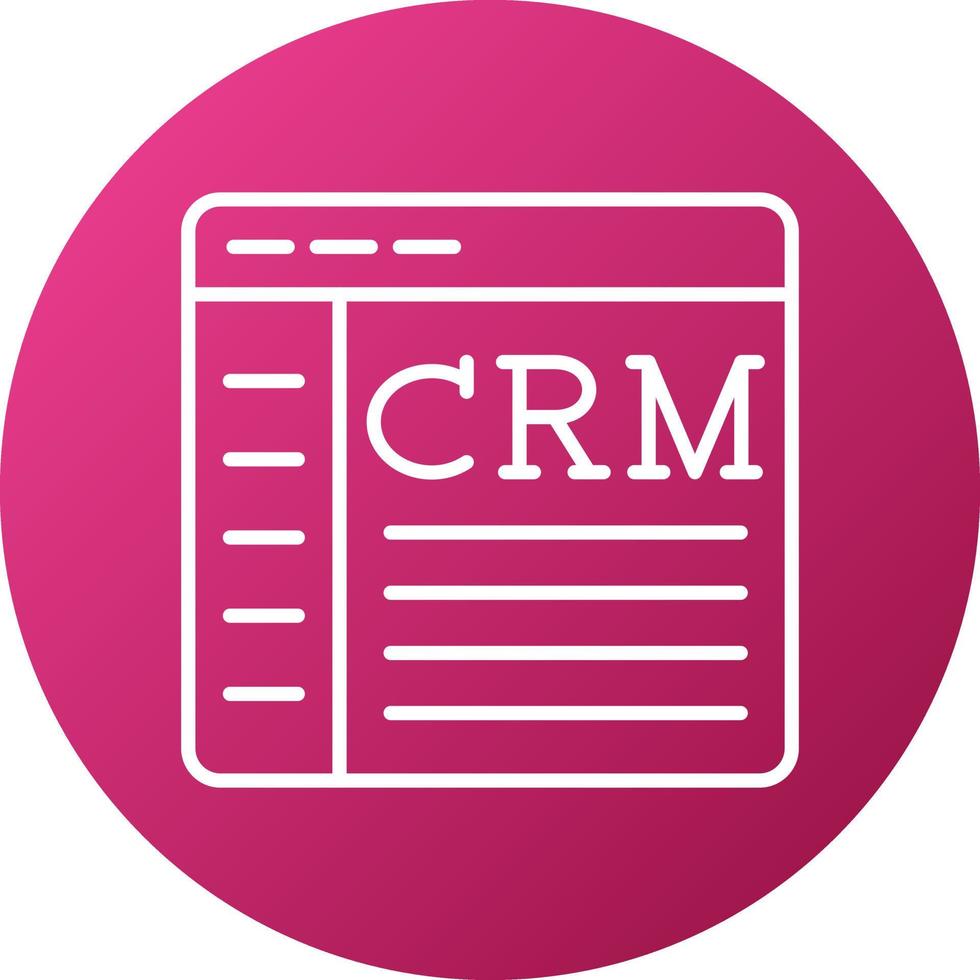 Crm Icon Style vector