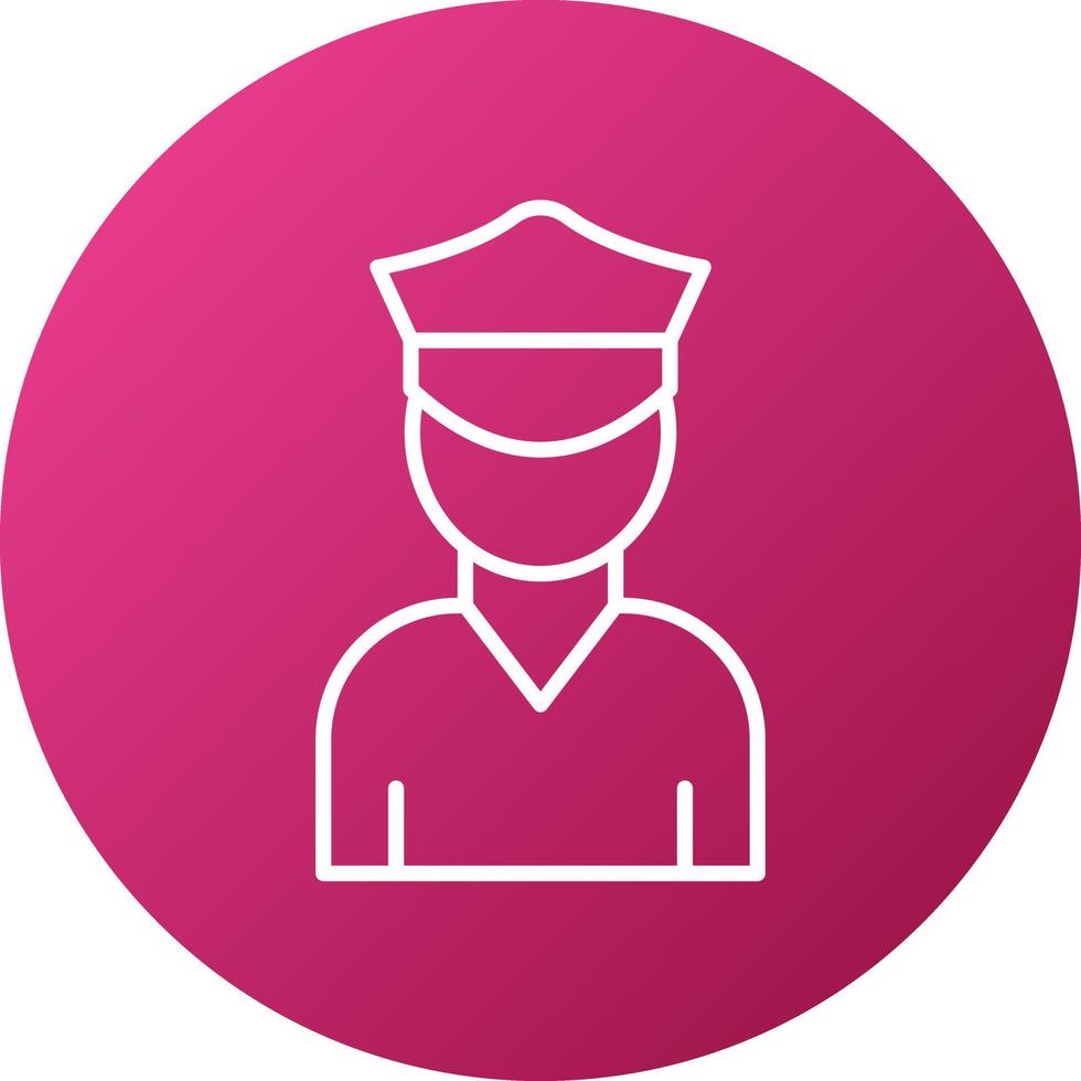 Gate Keeper Icon Style vector