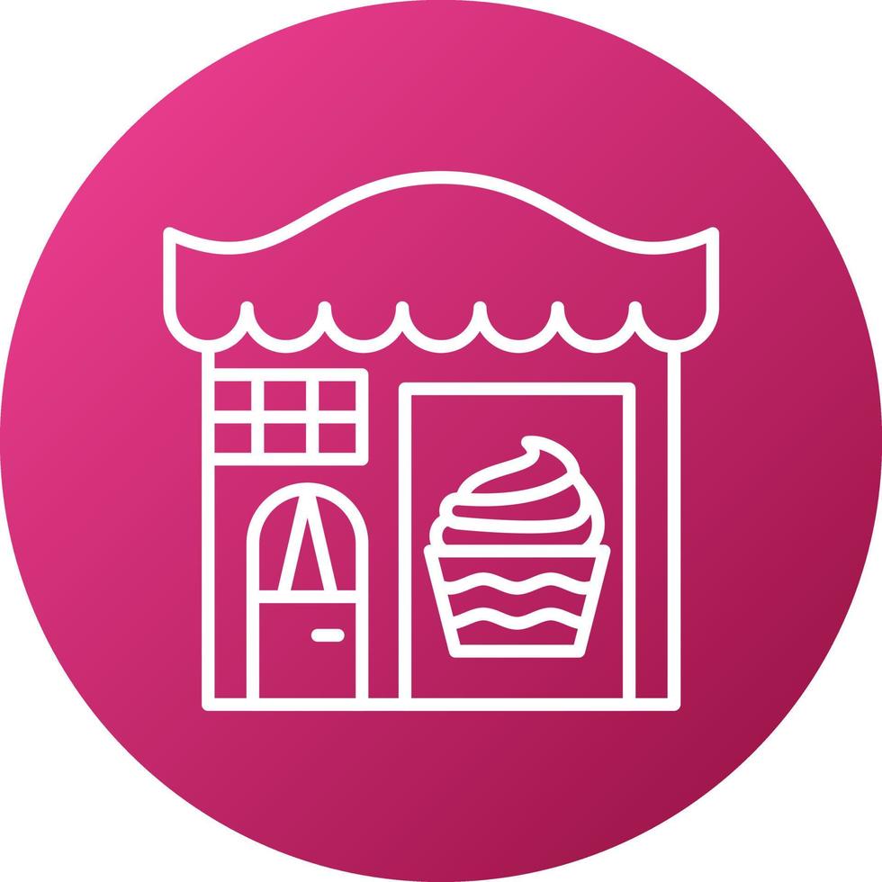 Bakery Shop Icon Style vector