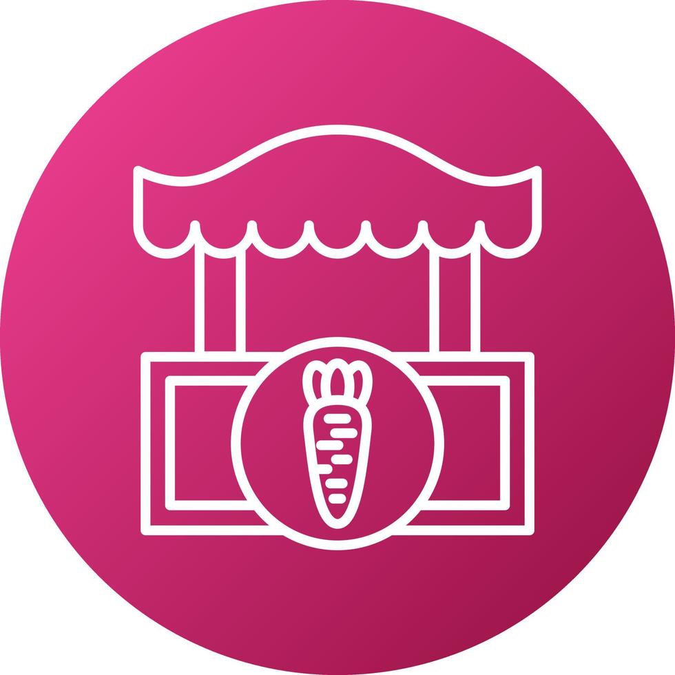 Vegetable Shop Icon Style vector