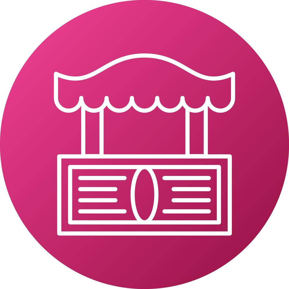 Street Market Icon Style vector