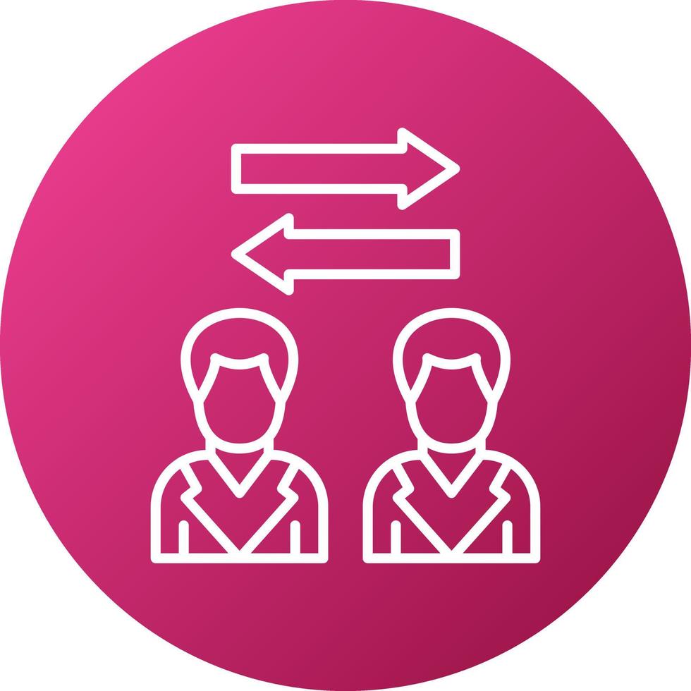 Peer To Peer Icon Style vector