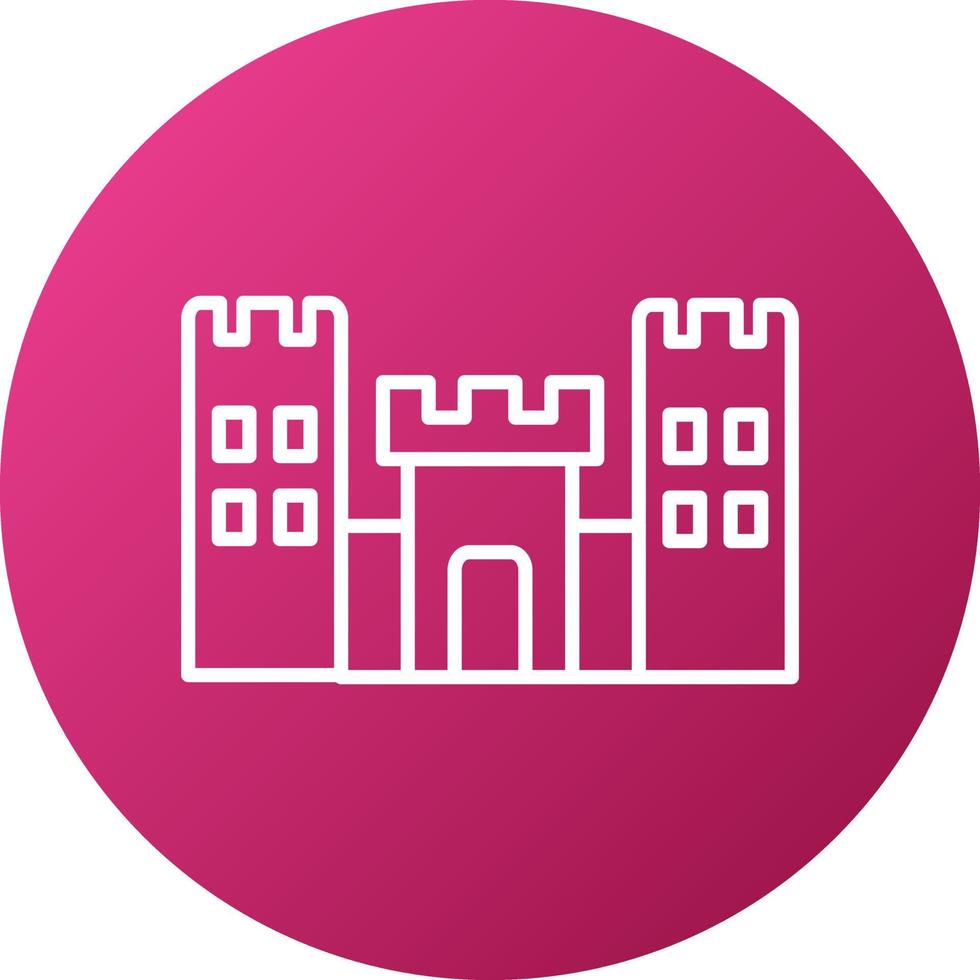 castillo juguete icono estilo vector