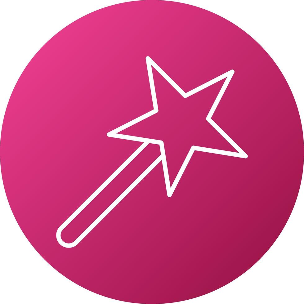 Magic Stick Icon Style vector