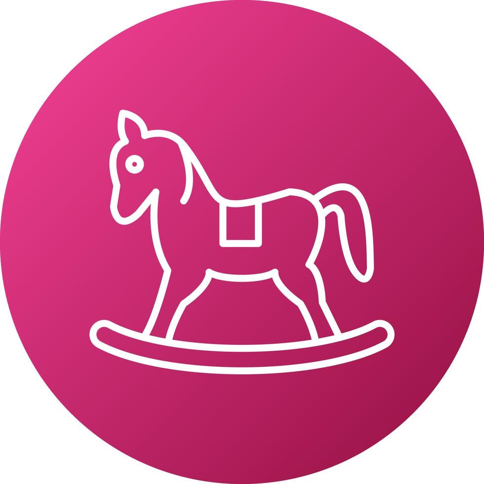 Toy Horse Icon Style vector