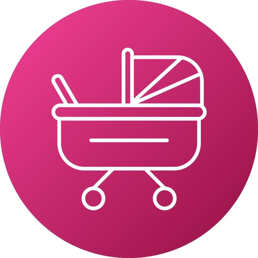 Stroller Icon Style vector