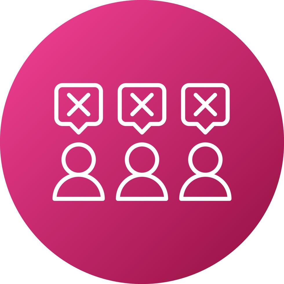 People Disagree Icon Style vector