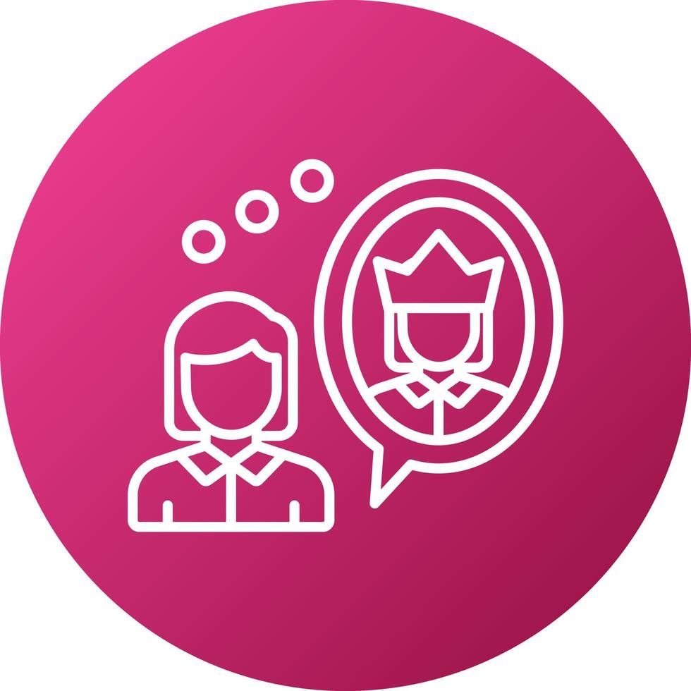 Self Esteem Icon Style vector