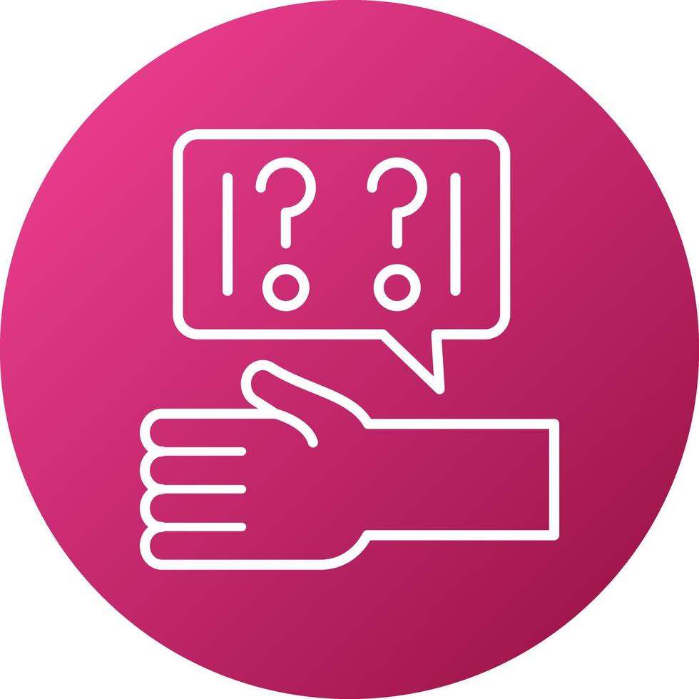 Ask For Help Icon Style vector