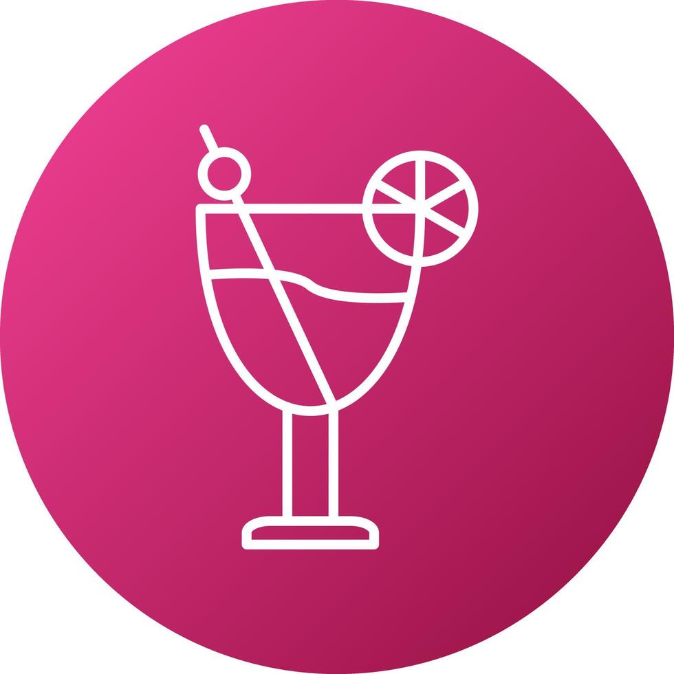 Cocktails Icon Style vector