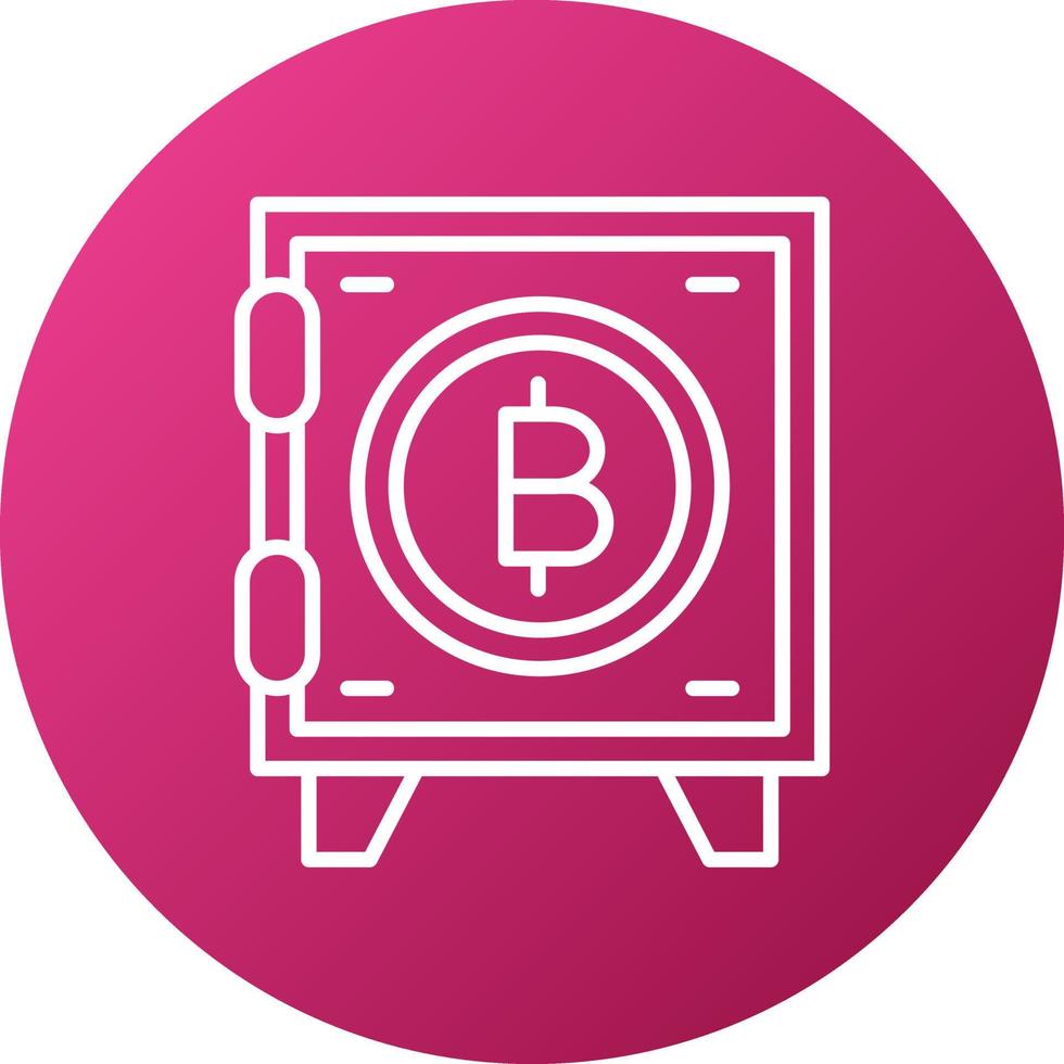 Crypto Vault Icon Style vector