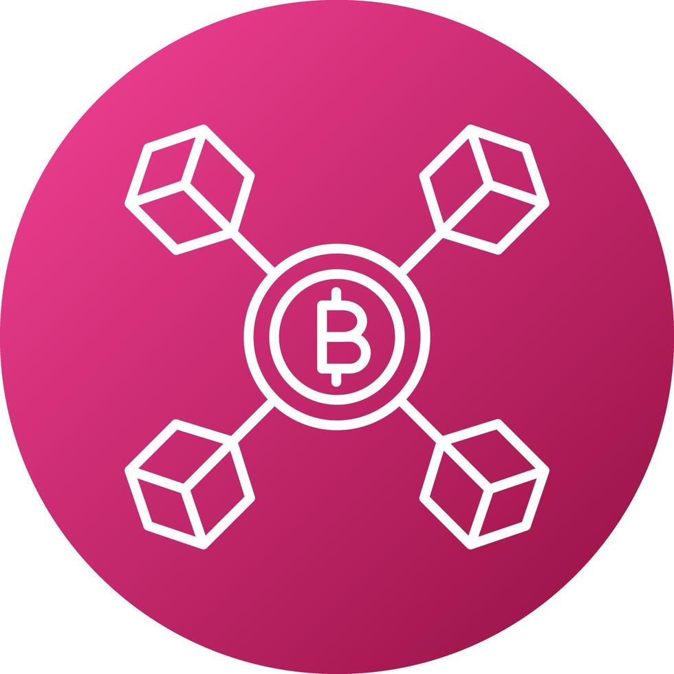 Blockchain Icon Style vector