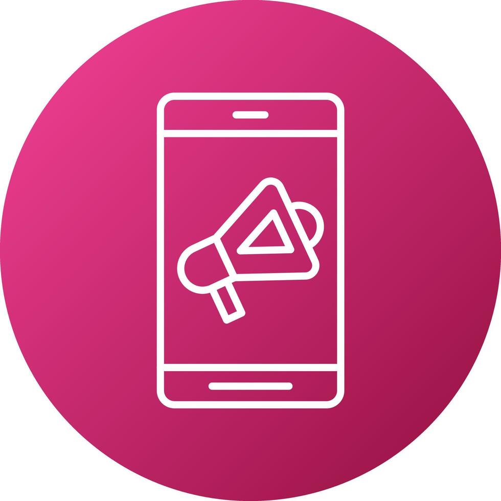 Mobile Marketing Icon Style vector