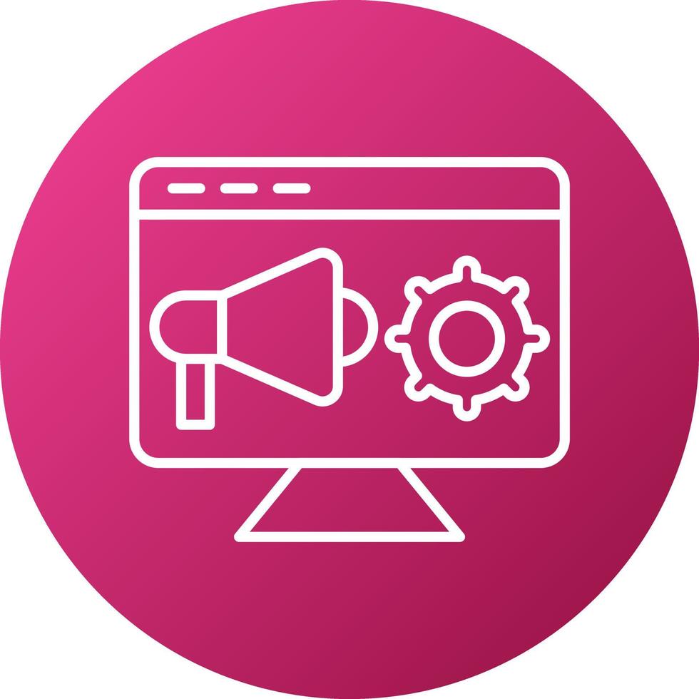 Programmatic Advertising Icon Style vector