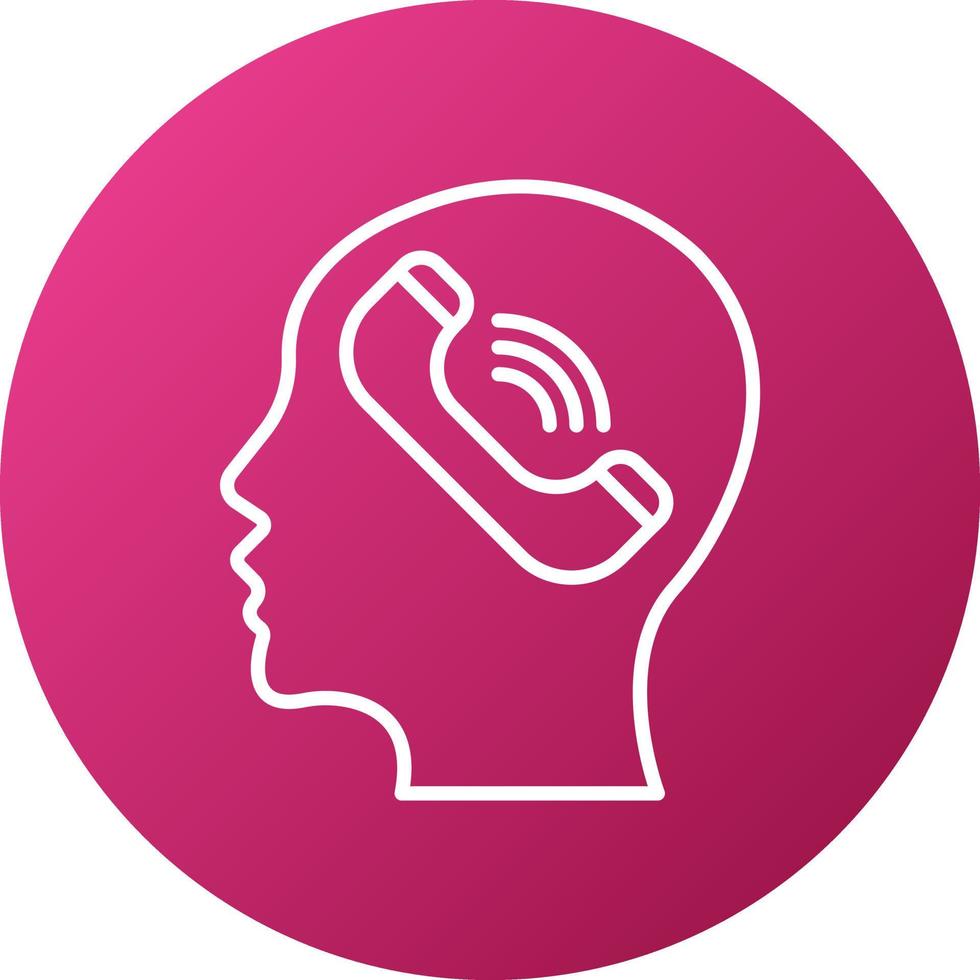 Help Line Icon Style vector