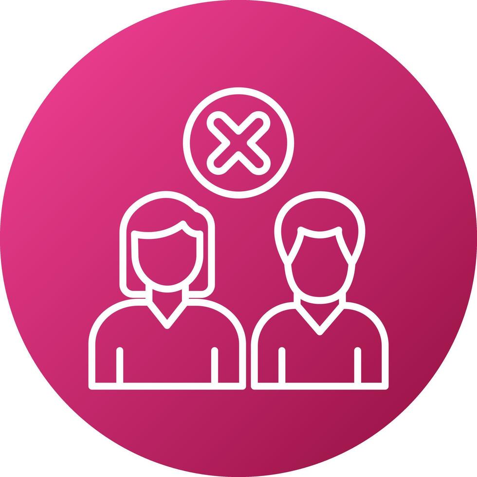 Loneliness Icon Style vector