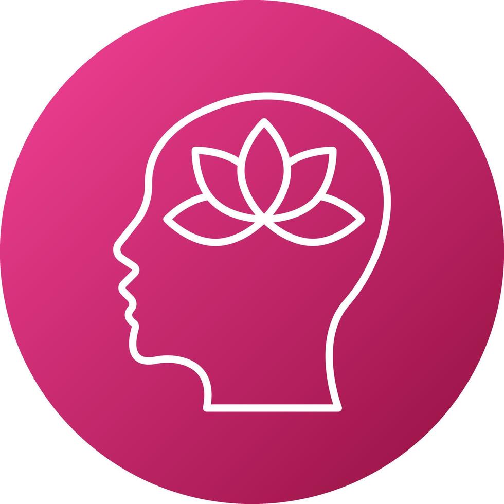 Meditation Icon Style vector