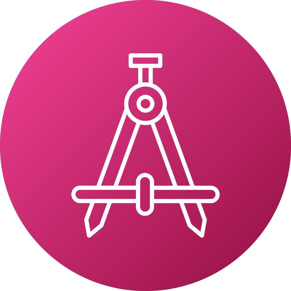 Drawing Compass Icon Style vector