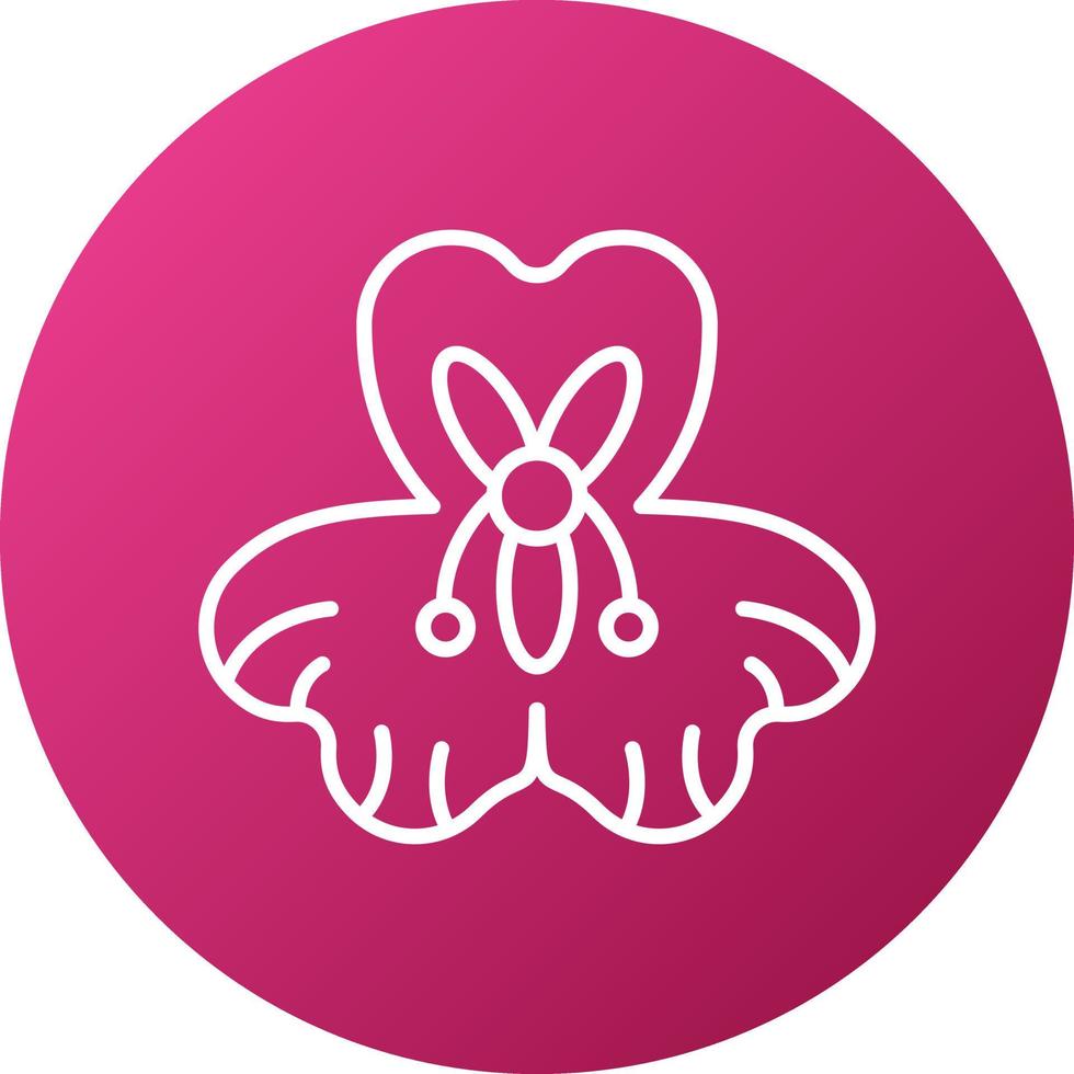 Alstroemeria Icon Style vector