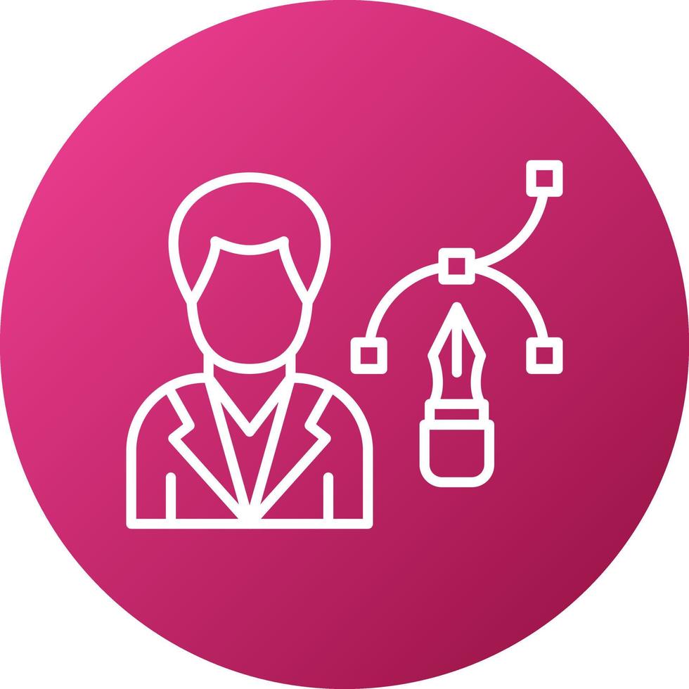 Designer Male Icon Style vector
