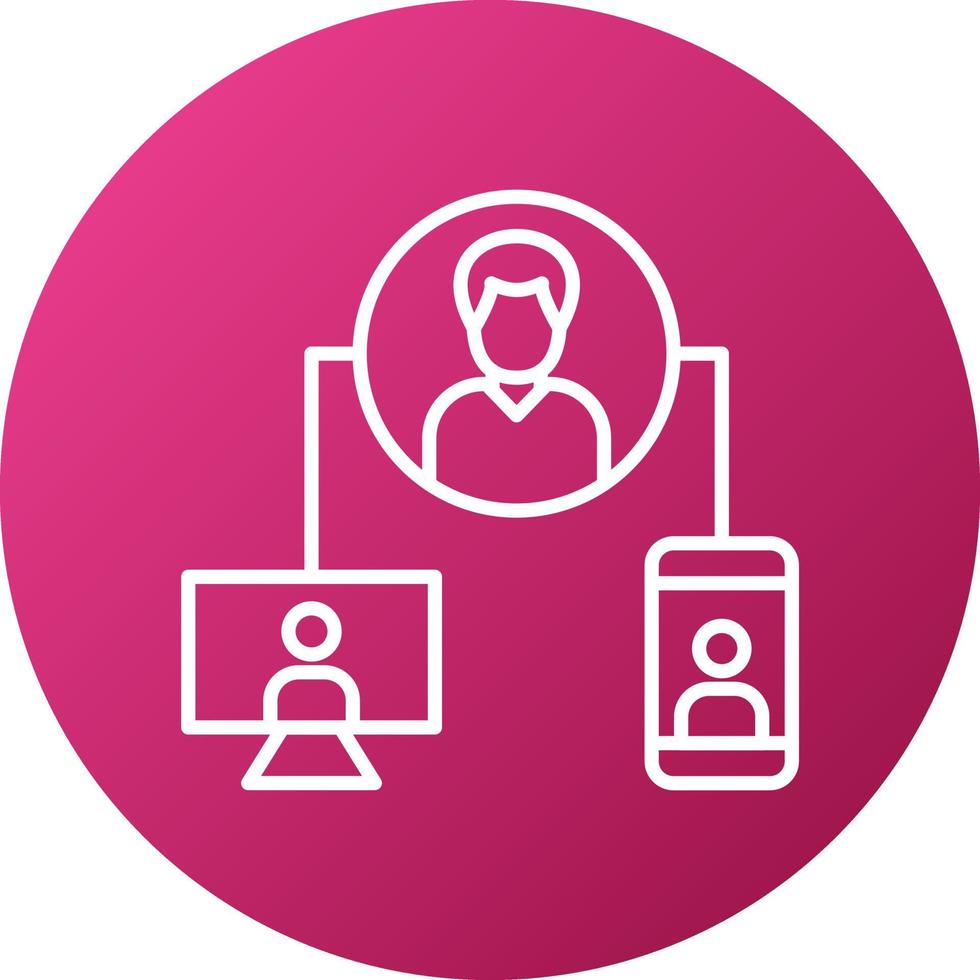 Customer Data Platforms Icon Style vector