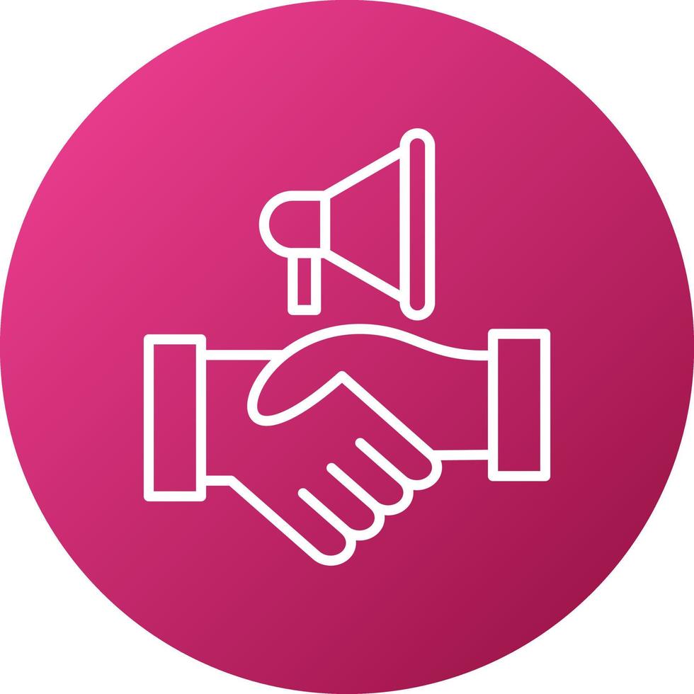 Partner Marketing Icon Style vector