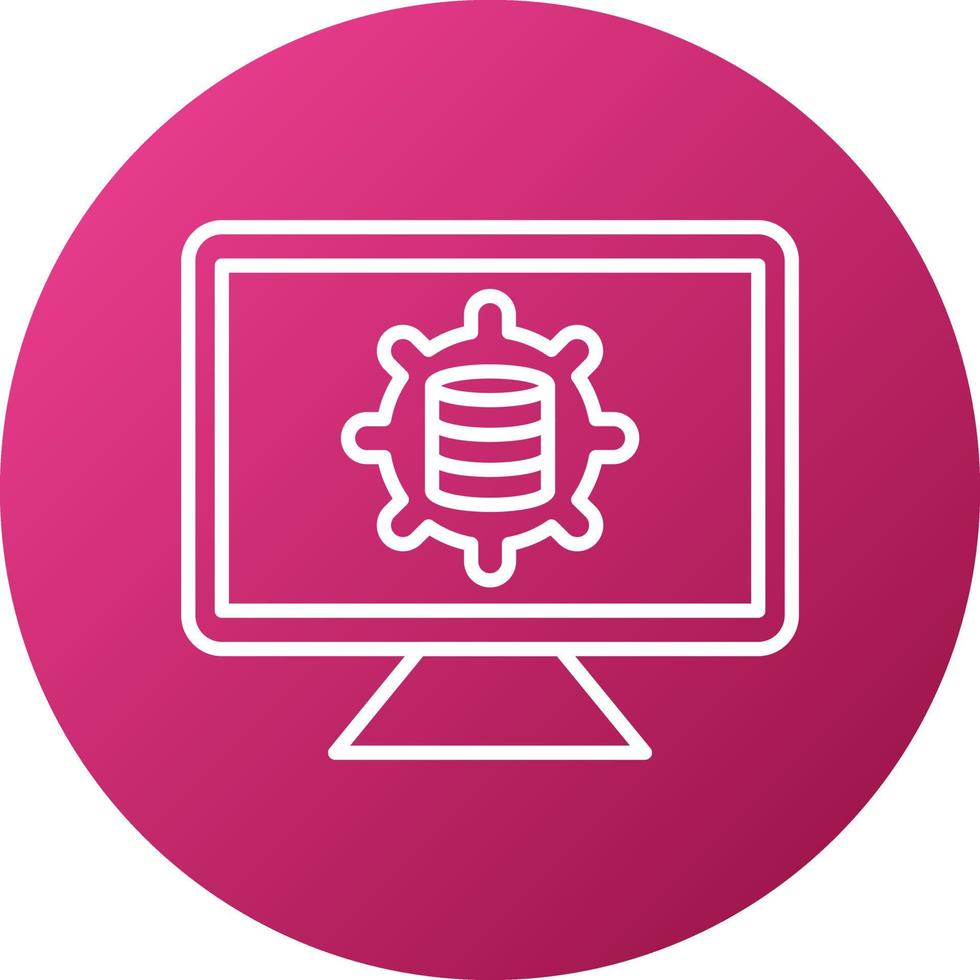 Data Management Platform Icon Style vector