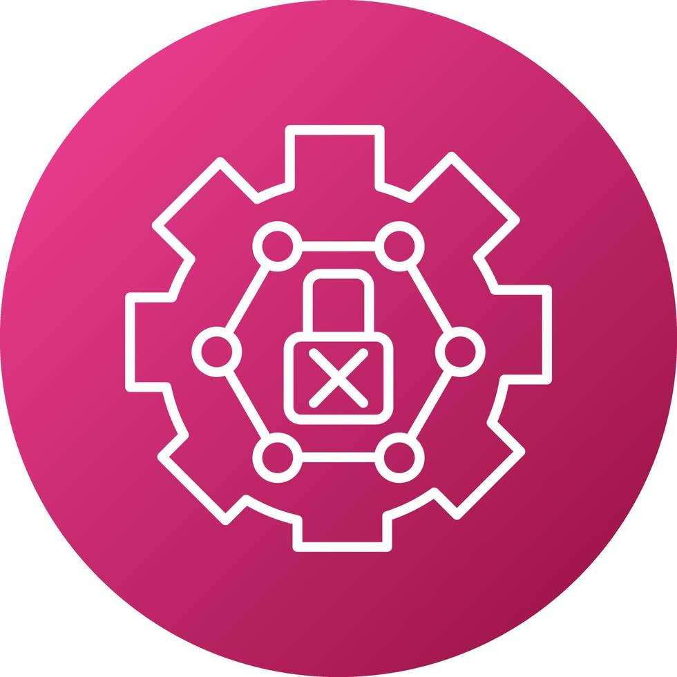 Limited Access Icon Style vector