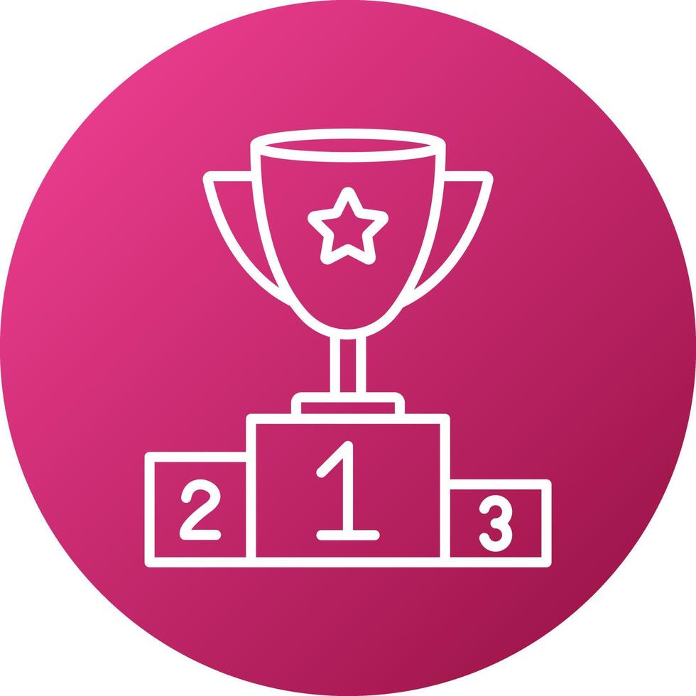 Podium Icon Style vector