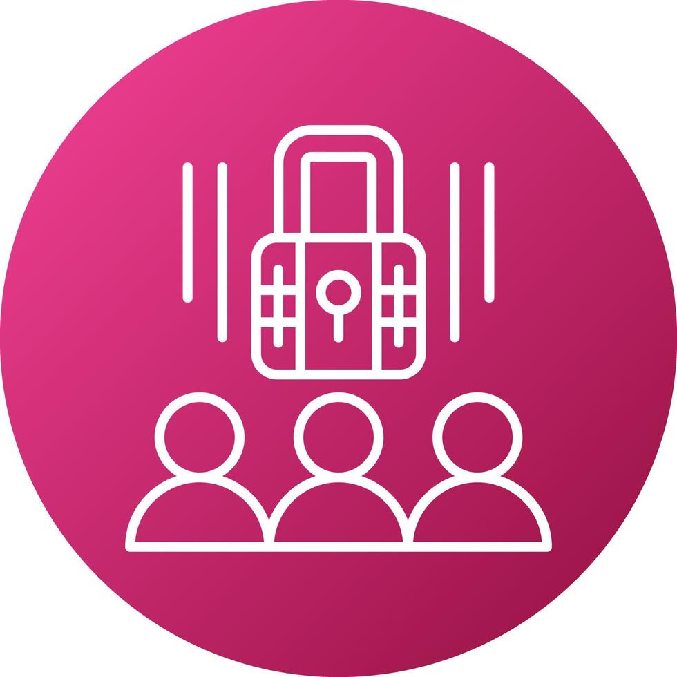 Privacy Awareness Icon Style vector
